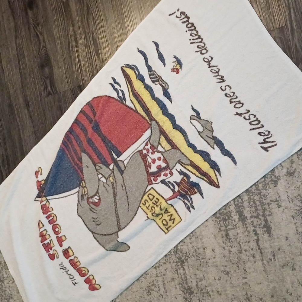 🔥🔥Vintage beach towel Send more tourists the last ones were delicious Florida